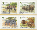 HUNGARY - 1997. African Animals / Lion / Gazella  USED!!!   IV.  Mi: 4450-4453. - Usati