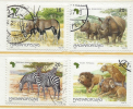 HUNGARY - 1997. African Animals / Lion / Gazella  USED!!!   V.  Mi: 4450-4453. - Oblitérés