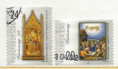 HUNGARY-1998. Christmas/Painting-Visit Of The Shepherds/Mary Upon The Throne With The Infant USED!!!! VII.  Mi4519-4520. - Usati