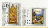 HUNGARY-1998. Christmas/Painting-Visit Of The Shepherds/Mary Upon The Throne With The Infant USED!!!! VIII.  Mi4519-4520 - Oblitérés