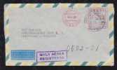 Brazil Brasil 1960 Meter Registered Airmail Cover SALVADOR To Netherlands - Lettres & Documents