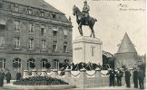 Ak METZ - Kaiser Friedrich III - Denkmal, 1911als Soldatenkarte Nach WÜRZBURG - Lothringen
