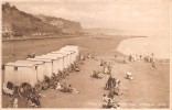 02399 "VIEW OF BEACH FROM PIER, SHANKLIN, I.O.W."  ANIMATA, CABINE MARE.  CART.  SPED. 1932 - Sandown