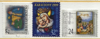 HUNGARY - 1999. Christmas I-II./ Magi / Madonna And Child - Stained Glass USED!!  IV.  Mi 4566,4567-4568. - Usado