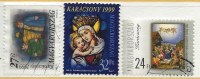 HUNGARY - 1999. Christmas I-II./ Magi / Madonna And Child - Stained Glass USED!!  V.  Mi 4566,4567-4568. - Usado