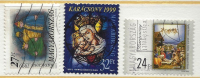 HUNGARY - 1999. Christmas I-II./ Magi / Madonna And Child - Stained Glass USED!!  VII.  Mi 4566,4567-4568. - Usado