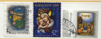 HUNGARY - 1999. Christmas I-II./ Magi / Madonna And Child - Stained Glass USED!!  VIII.  Mi 4566,4567-4568. - Usado
