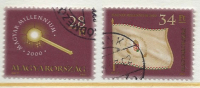 HUNGARY - 2000. Hungarian Millennium II./ Coronation Scepter / Millennium Flag  USED!!     I.  Mi 4579-4580. - Usado