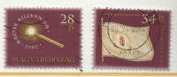 HUNGARY - 2000. Hungarian Millennium II./ Coronation Scepter / Millennium Flag  USED!!   VI.  Mi 4579-4580. - Usado
