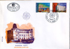 YUGOSLAVIA 1990 Europa Post Office Buildings FDC - Covers & Documents