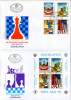 YUGOSLAVIA 1990 29th Chess Olympiad In Novi Sad Serbia Set + S/s FDC - Covers & Documents