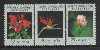 TURCHIA - 1962: 3 VALORI NUOVI STL EMISSIONE "LA FESTA DEI FIORI" - IN BUONE CONDIZIONI. - Unused Stamps