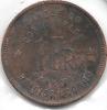 1 Franc Laiton Congo-Belge 1949 - 1945-1951: Regency