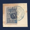 RARE 1/2 TIMBRE OBOCK SUR FRAGMENT D'IMPRIMÉ- N°54 COTÉ GAUCHE OBLITÉRÉ- CAD BLEU 1905- - Used Stamps