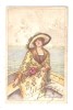 CPA ADOLFO BUSI Femme Dans Une Barque Tenant Un Bouquet De Fleurs - Busi, Adolfo