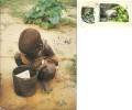 UGANDA  Boy Karimojong  Nice Stamps  Animal Theme - Oeganda