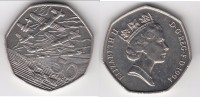 **** GRANDE-BRETAGNE - GREAT-BRITAIN - 50 PENCE 1994 50th ANNIVERSARY D-DAY Landings W *** EN ACHAT IMMEDIAT !!! - 50 Pence