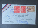 EL Salvador1939 Luftpostbeleg MiF. Siemens & Halske Berlin. Air Mail! Toller Beleg! Luftpoststempel / Wasserflugzeug - Salvador