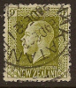 NZ 1915 9d Yellow-olive KGV SG 429c U #OJ212 - Oblitérés