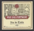 Etiquette De Vin De Table -   Du Patron - Thème Métier Cuisinier  -  Sté Française Vinicole à Gravigny  (27) - Métiers