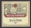 Etiquette De Vin De Table -   Du Patron - Thème Métier Cuisinier  -  Sté Française Vinicole à Gravigny  (27) - Beroepen