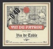 Etiquette De Vin De Table -   Du Patron - Thème Métier Cuisinier  -  Sté Française Vinicole à Rennes  (35) - Beroepen