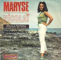 SP 45 RPM (7")  Maryse Nicolaï  "  Champigny  "  Promo - Collectors