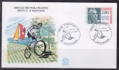 = Enveloppe Coupe D'Aquitaine De VTT 64 Castetpugon 25.6.1995 Garlin N° 2934 Cinquantenaire Marianne De Gandon De Carnet - BMX