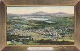 New York Adirondacks Saranac Lake Village From Baker Mountain - Adirondack