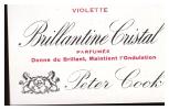Etiquette Brillantine Cristal PETER COOK (PPP0698) - Etiquettes