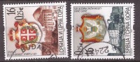 2003  3140-41  WAPPEN JUGOSLAVIJA JUGOSLAWIEN SRBIJA SERBIEN CRNA GORA MONTENEGRO UNABHAENGIGKEIT  USED - Gebraucht