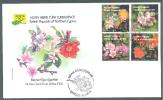 2014 NORTH CYPRUS FRUIT TREE FLOWERS FDC - Lettres & Documents