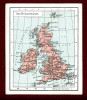 Chocolat Cacao Van Houten, Carte Géographie Iles Britanniques, Irlande, Angleterre, Ecosse - Map, UK, Ireland, Scotland - Van Houten