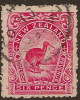 NZ 1898 6d Kiwi Small P14 SG 376 U #OJ133 - Gebraucht