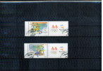 Makedonien / Macedonia 2000 Michel  197-198  Olympic Games Sydney  Gestempelt Mit Zf. / Fine Used With Label - Zomer 2000: Sydney