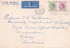 Hong Kong 1959 Airmail Cover Sent To Australia - Usados