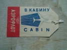 Russia  Russian Airline  -AEROFLOT  Cabin Luggage Label        BA102.27 - Baggage Labels & Tags