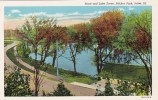Road And Lake Scene Pilcher Park Joliet Illinois - Joliet