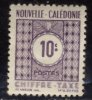 Nouvelle-Calédonie - Oblitéré -   Y&T 1948 N° 39 Taxe 10c Violet - Usados