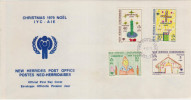 FDC NOUVELLES HEBRIDES 04.12.1979 - NOEL 1979 - FDC