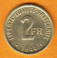 FRANCE / 2 FRANCS / 1944 / France Libre - 2 Francs