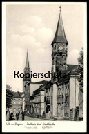 ÄLTERE POSTKARTE SELB IN BAYERN RATHAUS UND STADTKIRCHE Kirche Church église Iglesia Municipio Ansichtskarte AK Postcard - Selb