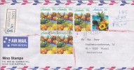 Australia 1987 Registered Airmail, Australian Fruits, Sent To Switzerland - Usados