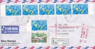 Australia 1987 Registered Airmail, Commonwealth Games, Sent To Switzerland - Used Stamps