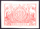 Belgium Railroad Stamp Imperforate (proof?) Scott Q11 - Other & Unclassified