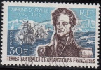 TAAF 1968 Yvert 25 O Cote (2015) 100.00 Euro Amiral Dumont D'Urville Cachet Rond - Oblitérés