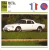 Matra Djet 5S  -  1964  -  Fiche Technique Automobile (Francaise) - Cars