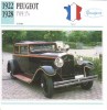 Peugeot Type 174  -  1922  -  Fiche Technique Automobile (Francaise) - Cars