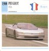 Peugeot Oxia Prototype  -  1988  -  Fiche Technique Automobile (Francaise) - Cars