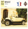 Renault Type EU Torpèdo  -  1917  -  Fiche Technique Automobile (Francaise) - Cars